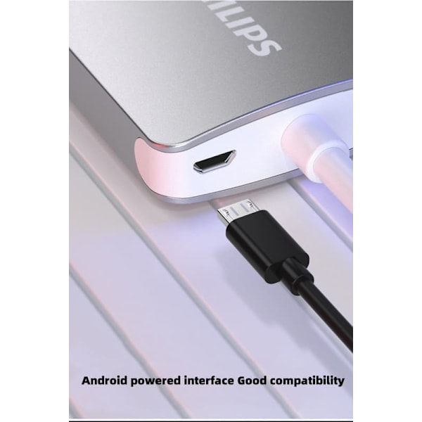 Philips HDMI till VGA-adapter med ljud - HD-videokonverterare med strömförsörjning och 3,5 mm ljudutgång för dator, bildskärm,