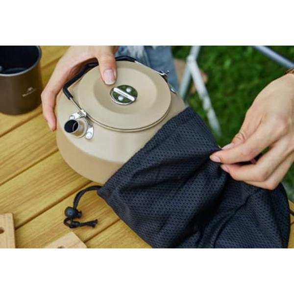 Vattenkokare Tekanna Camping Vattenkokare i aluminiumlegering Lätt att bära Vattenkokare med hög temperaturbeständighet