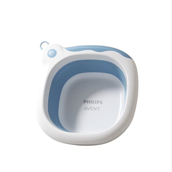 Philips Avent sammenklappelig håndvask 3500 ml - blå (ekstra tyk) | Vægmonterbar og pladsbesparende