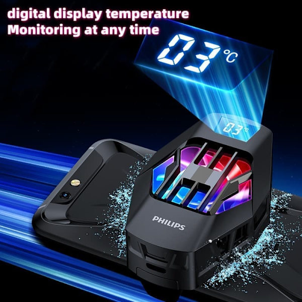 Philips DLK6402B Telefonkylare - Glaciärvit (Flaggskeppsversion) Halvledarkylfläkt