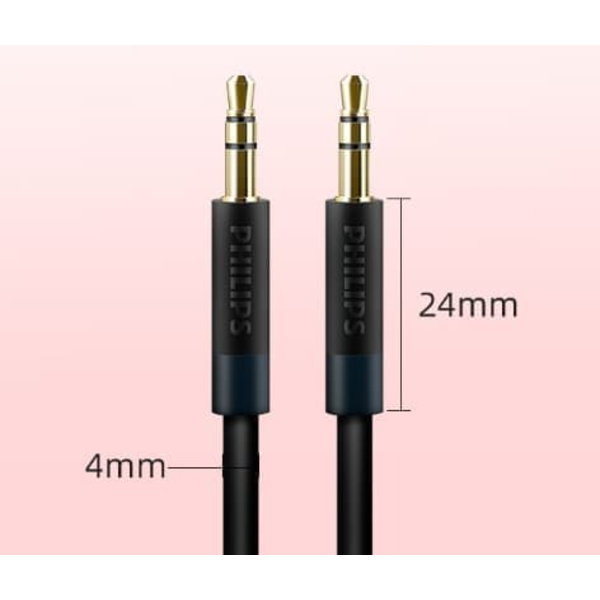 Philips Aux Audio -kaapelivaunu 3,5 mm uros-uros puhdas kupari matkapuhelin auton äänikotelon liitäntäkaapeli 3m kaapeli
