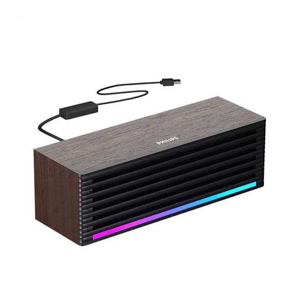 Philips SPA3709 kablet computer Bluetooth-kablede multimediehøjttalere i træ til skriveborde og kontorer
