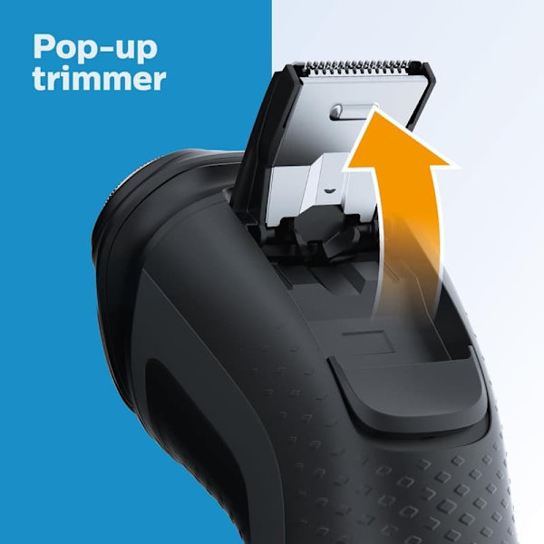 Philips elektrisk barbermaskine til mænd med tre hoveder, effektiv og ren barbering, komfortabel oplevelse
