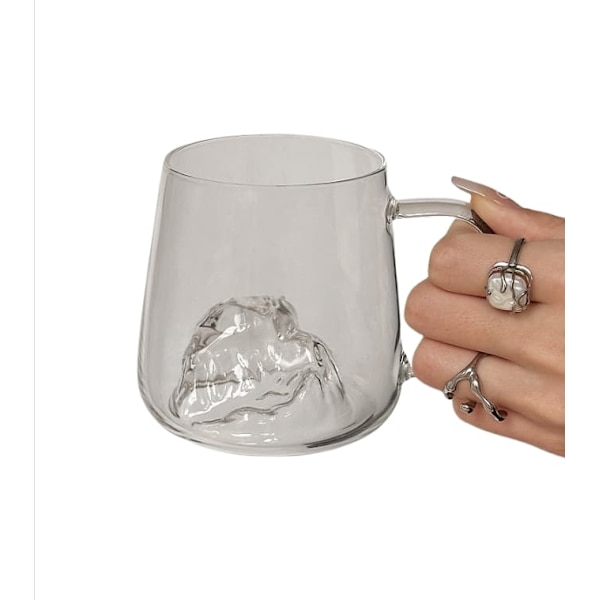 Bergskådande värmetålig glas, snyggt och kreativt vattenglas