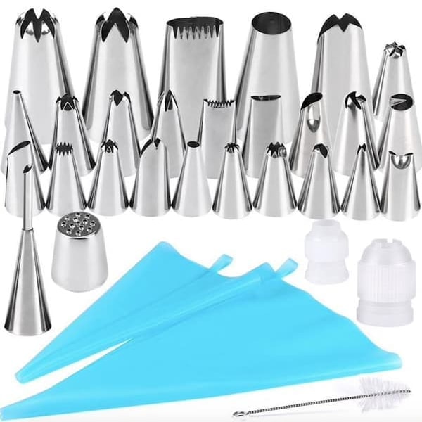 Tyllset - 27st Spritstyllar, spritspåse & koppling - Cake tool