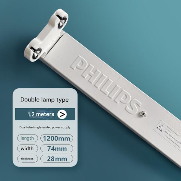 Anpassad till Philips T8 LED-lysrörshållare: 1,2 m lysrörshållare, universell belysningsteknik