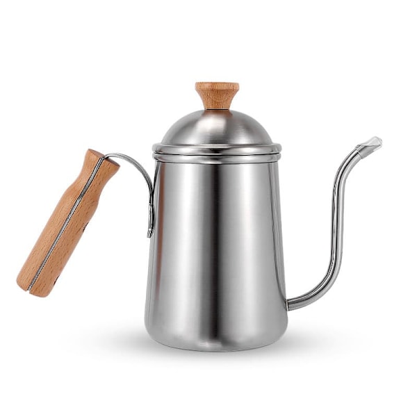 Kaffekande med rustfrit stål træhåndtag Udendørs camping husholdning
