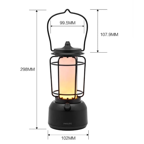 Philips Vandtæt Udendørs Lys Super Bright Camping Night Light Camping Genopladelig Belysning Camping Telt Natbord Omgivende Lys
