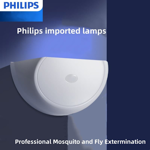 "Philips XL618 Silent hyttys- ja kärpäsloukku – liimalevyn hyönteismyrkkylamppu sisäkäyttöön, kaupalliseen käyttöön ja kotikäyttöön"