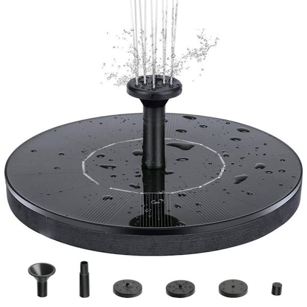 Springvand - Solar Springvand / Vand Springvand Solcelle - 18 cm