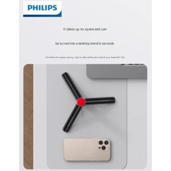 Philips Bluetooth Travel kannettava matkapuhelin Yleiskiinnike kädessä pidettävä tärinänvaimennus Selfie-artefakti 360 asteen kierto live-kuvia varten