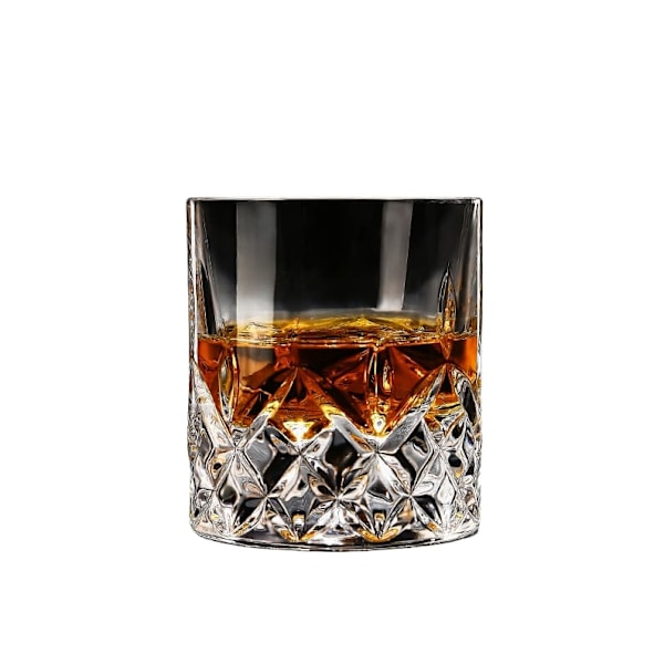 Whiskyglas med diamantslibning