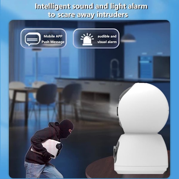 [Opgraderet version] Philips TAI3320/70 5MP Smart Wi-Fi-kamera – Dual-Lens HD-overvågning | Nattesyn i fuld farve