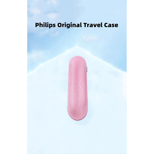 Original genopladelig rejsetaske fra Philips med lyserød farve | Passer til HX9340/HX9350/HX9370/HX9352/HX9362 elektriske tandbørster