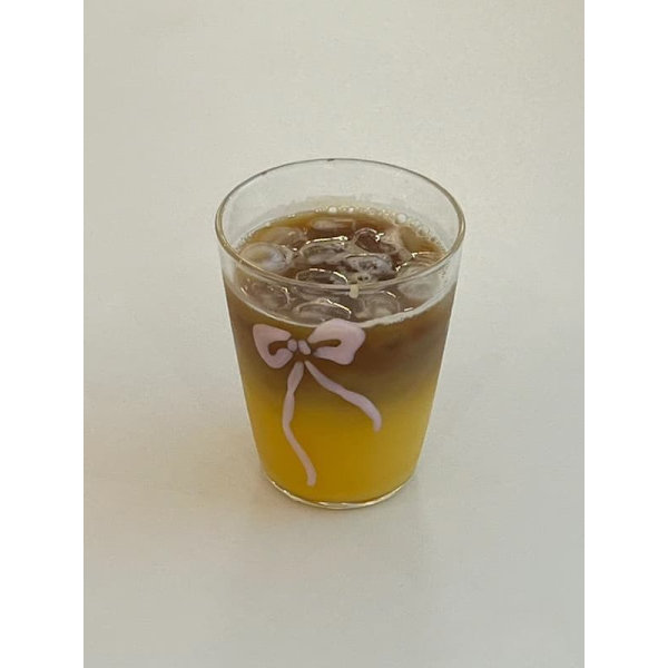 Glas med rosetttryck