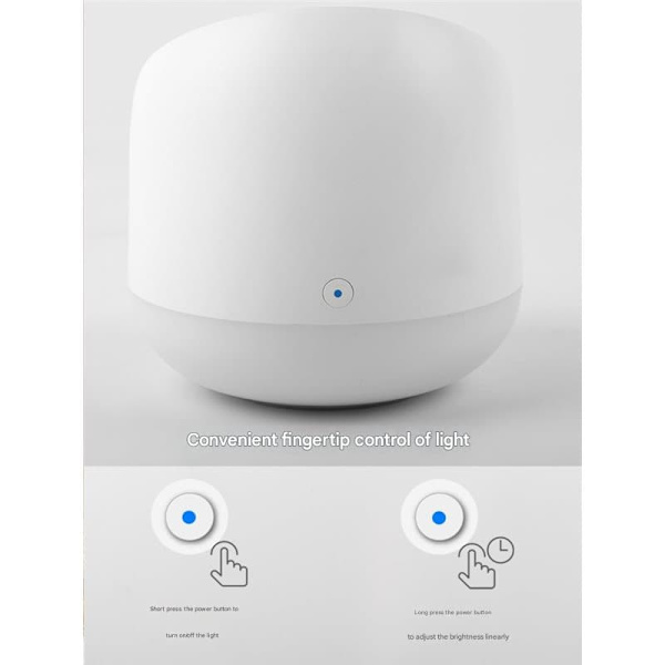 Philips Wiz sengelampe, kreativ smart bordlampe til soveværelset, der skifter farve og stemning,