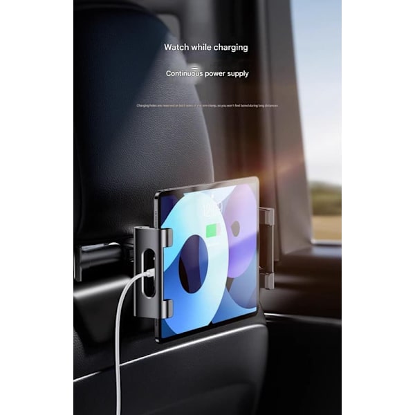 Philips nackstöd för baksätet i bilen, hållare för mobiltelefon/surfplatta, multifunktionell underhållningsresesällskap