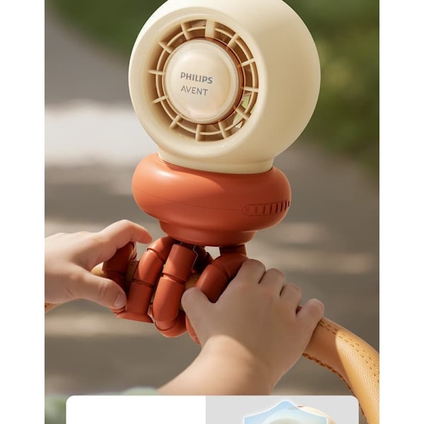 Philips Avent Octopus kannettava tuuletin - Rattaiden USB-tuuletin ilman terää, ladattava yövalo pidikkeellä, rattaiden ulkotuote - satunnaiset värit