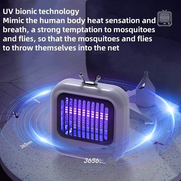 Philips ZW-101M elektrisk myggdödarlampa - säker insektsdödare inomhus för hemmet, spädbarn och gravida kvinnor