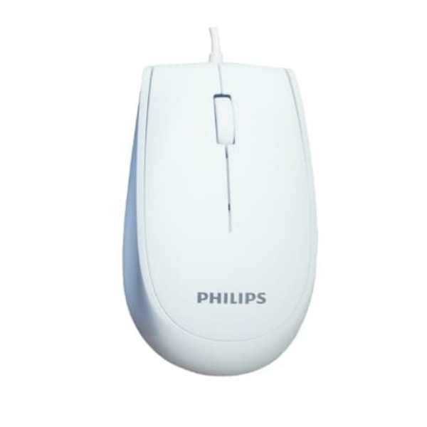 Philips vit trådbunden mus – helt enkelt ett praktiskt nytt val för kontorsbruk