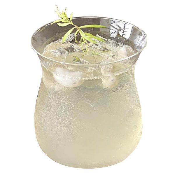 Snyggt sommarspecialglas med eleganta linjer, uppfriskande val