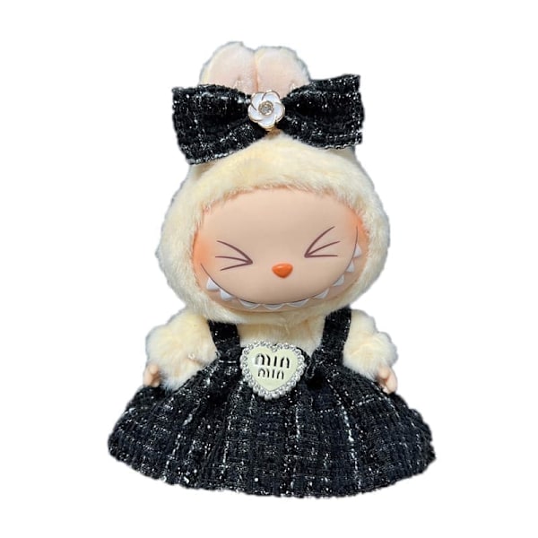 1 kpl POP MART Labubu The Monsters Macaron -hameet (nukke ei sisälly toimitukseen) Musta