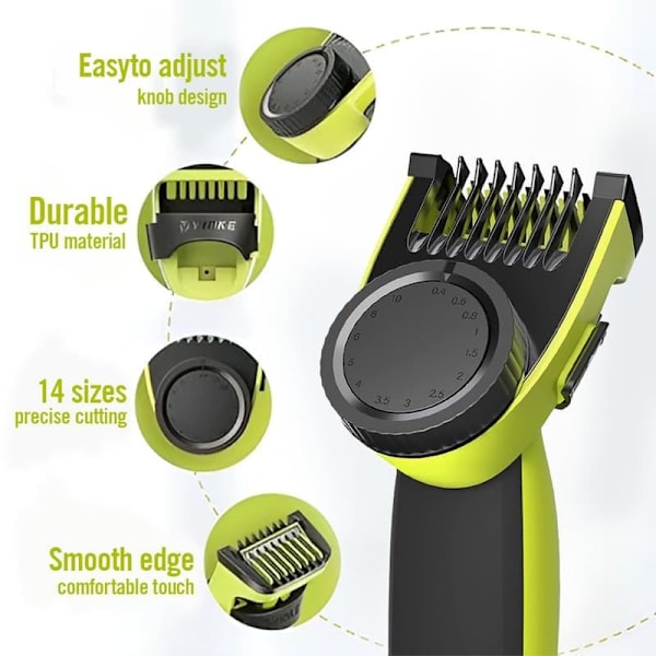 För Philips Oneblade rakhyvel kniv guide kam trimning 14 längd justerbara tillbehör