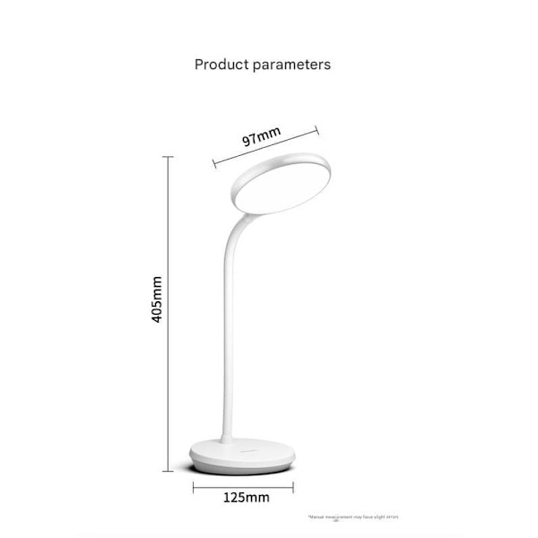 Philips P3 ögonskyddande studielampa skrivbord sänglampa sovsal student laddningsbar liten bordslampa ny