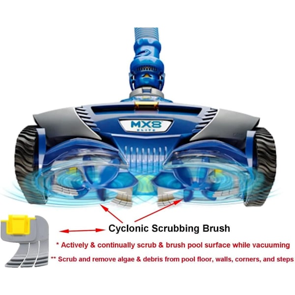 MX8 Elite, MX6 Elite og Maxx Pool Cleaner R0714400 udskiftning cyklonisk rengøringsbørste til Zodiac Polaris MX8 Elite, MX6 Elite og Maxx R0714400 (p