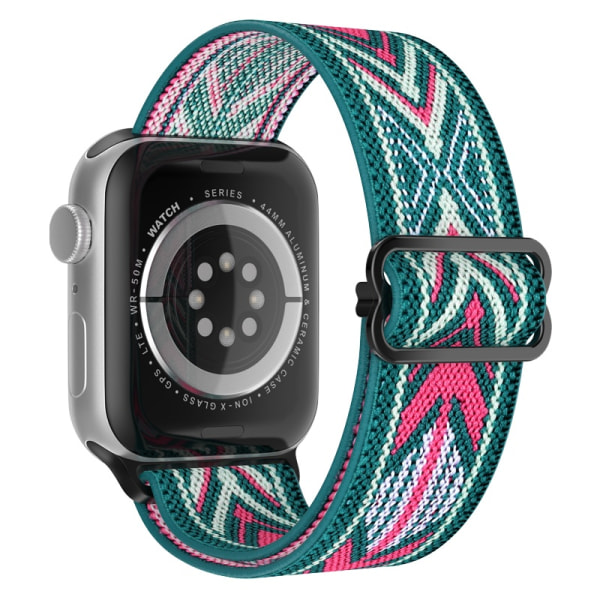 Apple Watch-kompatibelt nylonarmbånd GRØN/MULTI 42/44/45 mm flerfarvet one size