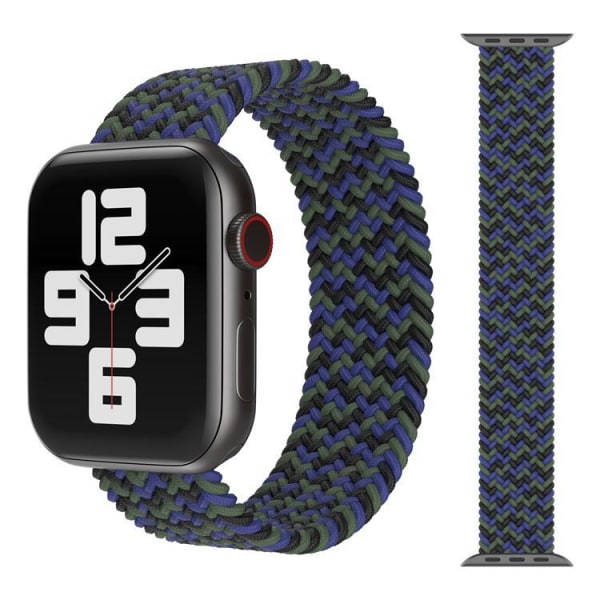 Apple Watch-kompatibelt ARMBÅND Elastik SORT / GRØN / BLÅ 38/40/4 MultiColor M