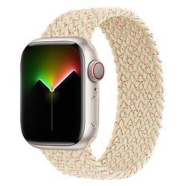 Apple Watch kompatibelt ARMBAND Elastiskt BEIGE DOT 42/44/45 mm Beige M