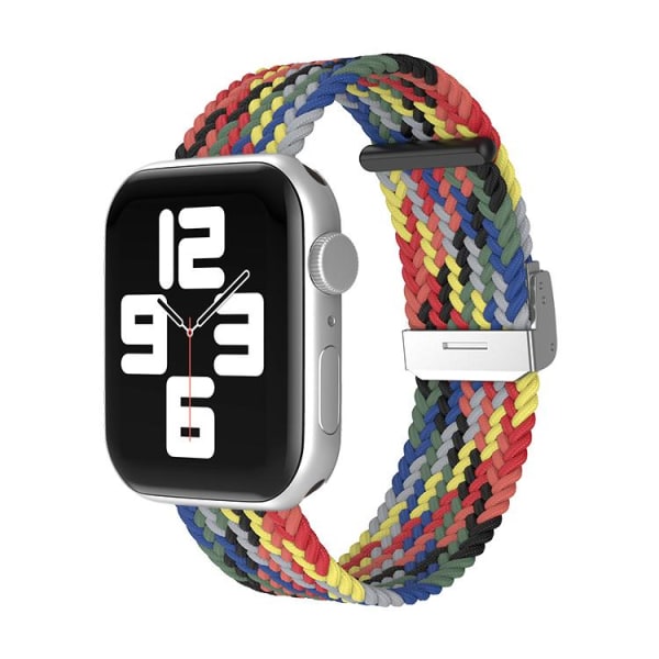 Apple Watchin kanssa yhteensopiva ranneke elastinen MULTICOLOR 42/44 / 45mm Multicolor one size