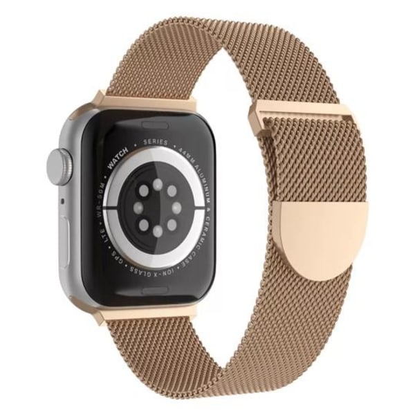 Apple Watch-kompatibelt armbånd Milanese Loop GULD 42/44/45/49 mm Gold