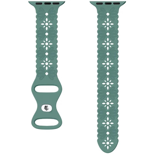 Smalt Apple Watch kompatibelt Armband SPETS NY GRÖN 38/40/41 mm Oliv one size