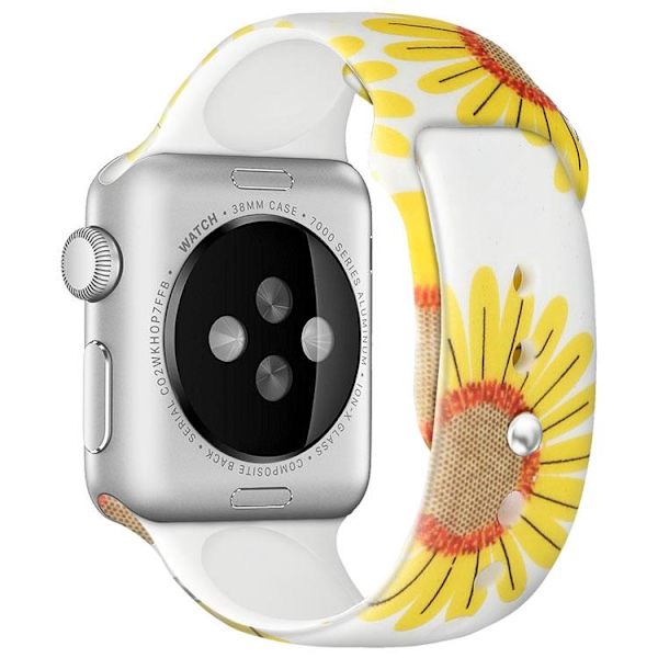 Apple Watch kompatibelt Armband Silikon SOLROS 42/44/45 mm multifärg L