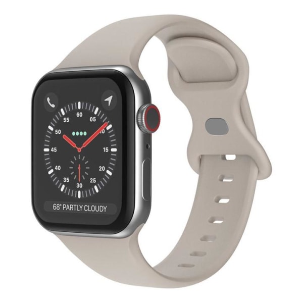 Apple Watch -yhteensopiva rannekoru, silikoni GREY 42/44/45/49 mm Grey L