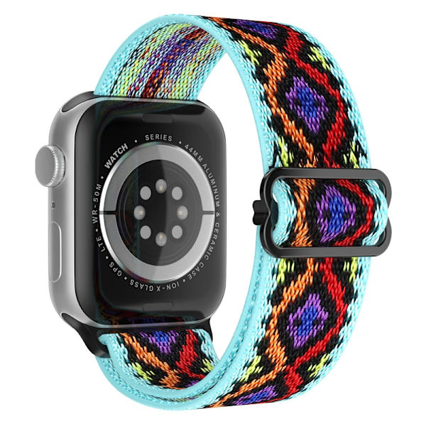 Apple Watch kompatibelt Nylon-armband ZIQ/ZAQ 42/44/45 mm flerfarvet one size