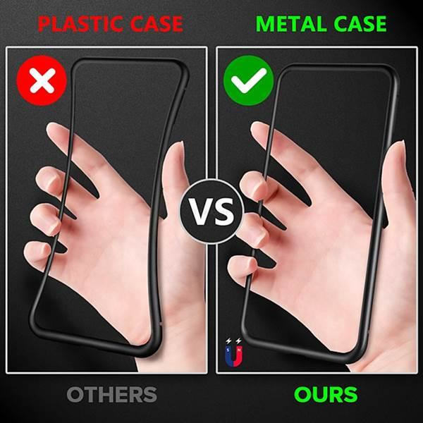 Huawei P20 Magnetiskt 360° skydd Härdat glas BLÅ
