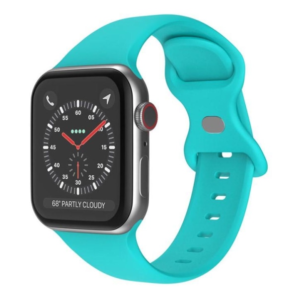 Apple Watch -yhteensopiva rannekoru silikoniturkoosi 38/40/41 mm Turquoise S