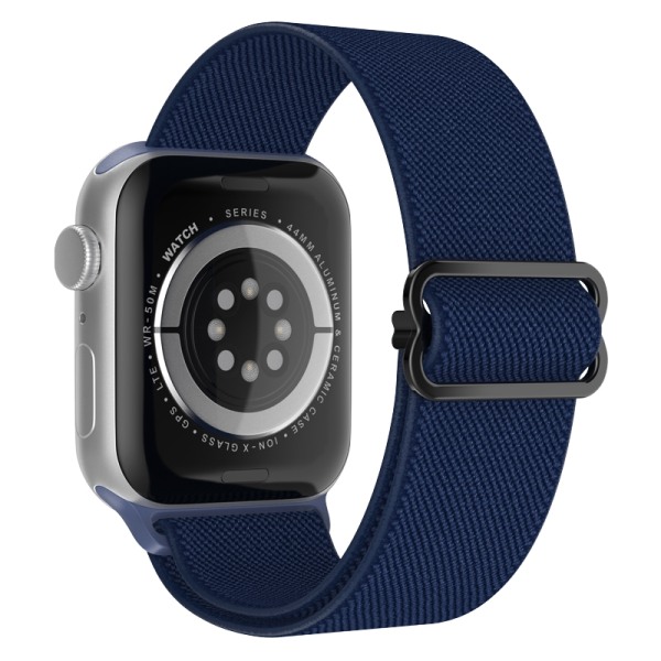 Apple Watch kompatibelt Nylon armband MÖRKBLÅ 38/40/41 mm Blå one size