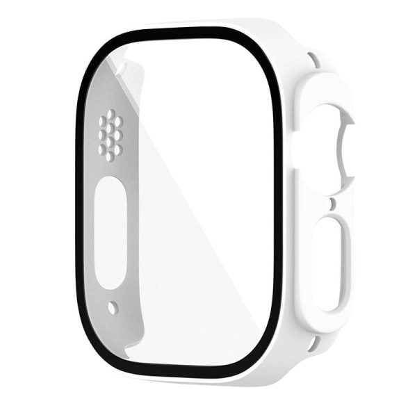 Heltäckande Skal till Apple Watch 8 Ultra Härdat glas 49mm VIT Vit
