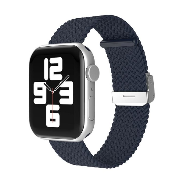 Apple Watch kompatibelt armbånd Elastic MØRKEBLÅ 42/44/45 mm Blue one size