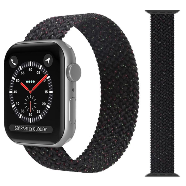 Apple Watch-kompatibelt ARMBÅND Elastik BLACK STAR 38/40/41 mm Black M