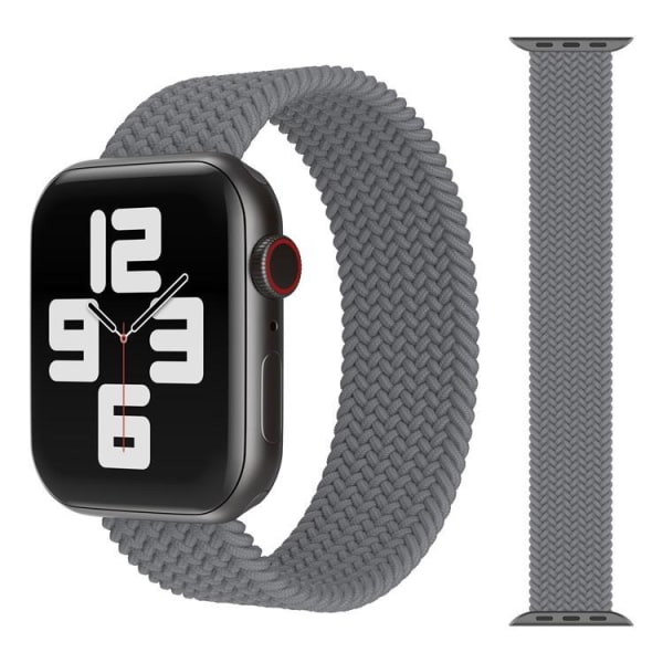 Apple Watch-kompatibelt ARMBÅND Elastik GRÅ 42/44/45 mm Grey L