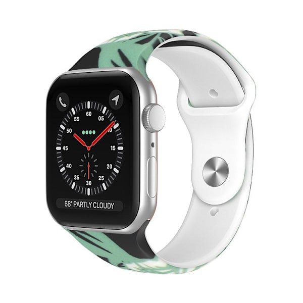Apple Watch kompatibelt Armband Silikon  GREEN  42/44/45 mm Multicolor L