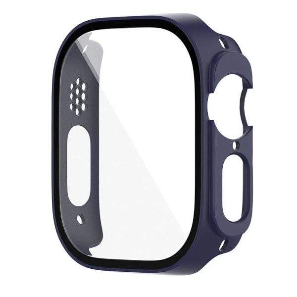 Full Cover Case til Apple Watch 8 Ultra hærdet glas 49mm BLÅ Blue
