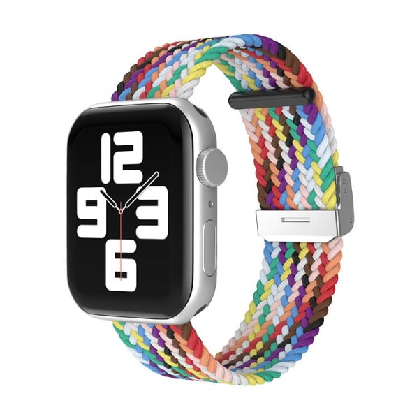 Apple Watch -yhteensopiva rannekoru, elastinen RAINBOW 38/40 / 41mm Multicolor one size
