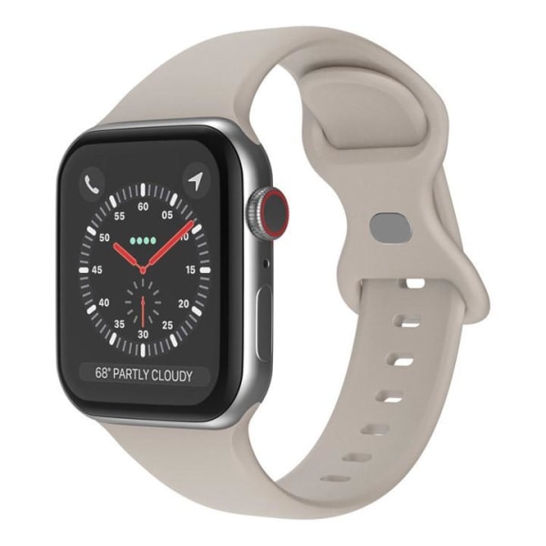 Apple Watch-kompatibelt armbånd Silikone ask GRÅ 42/44/45/49 mm Grey S