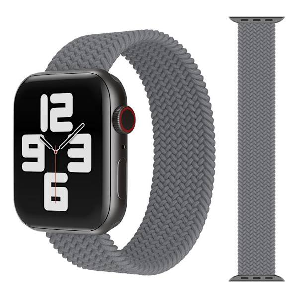 Apple Watch kompatibelt ARMBAND Elastiskt GRÅ 42/44/45 mm Grey S